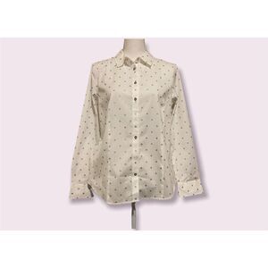 Talbots Polka Dot Button Down Blouse